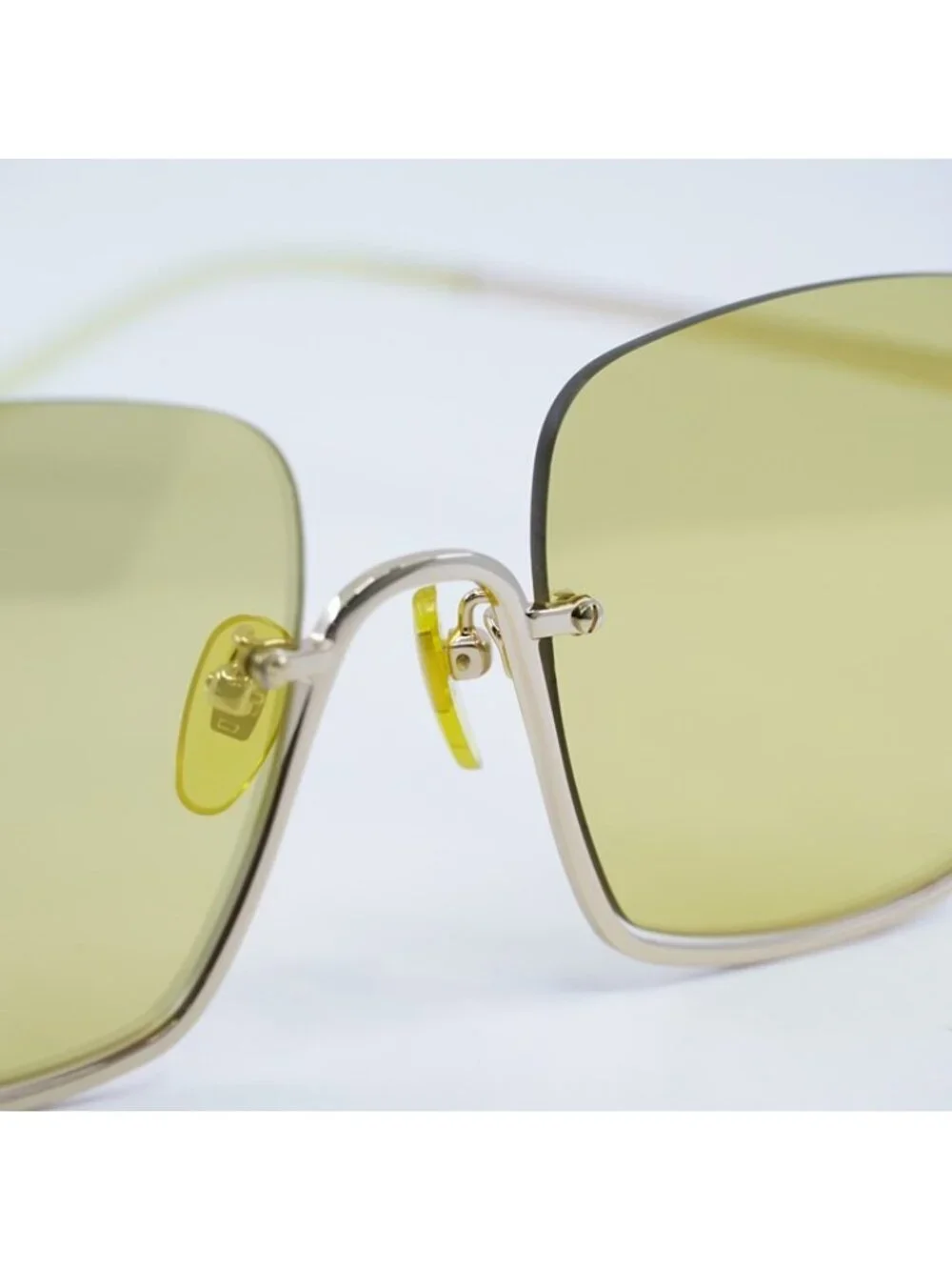 Gucci GG1279S 006 Sunglasses Gold Square Frame, Yellow Gold Mirror Lenses